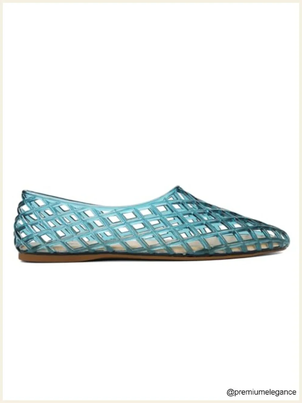 Jelly Mesh Flat Sandals - Breathable Clear Hollow Summer Beach Shoes